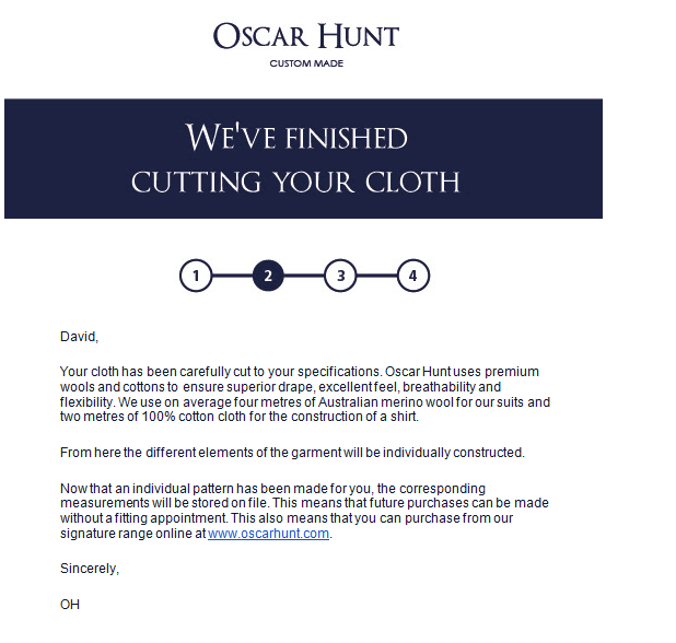 oscar hunt letter