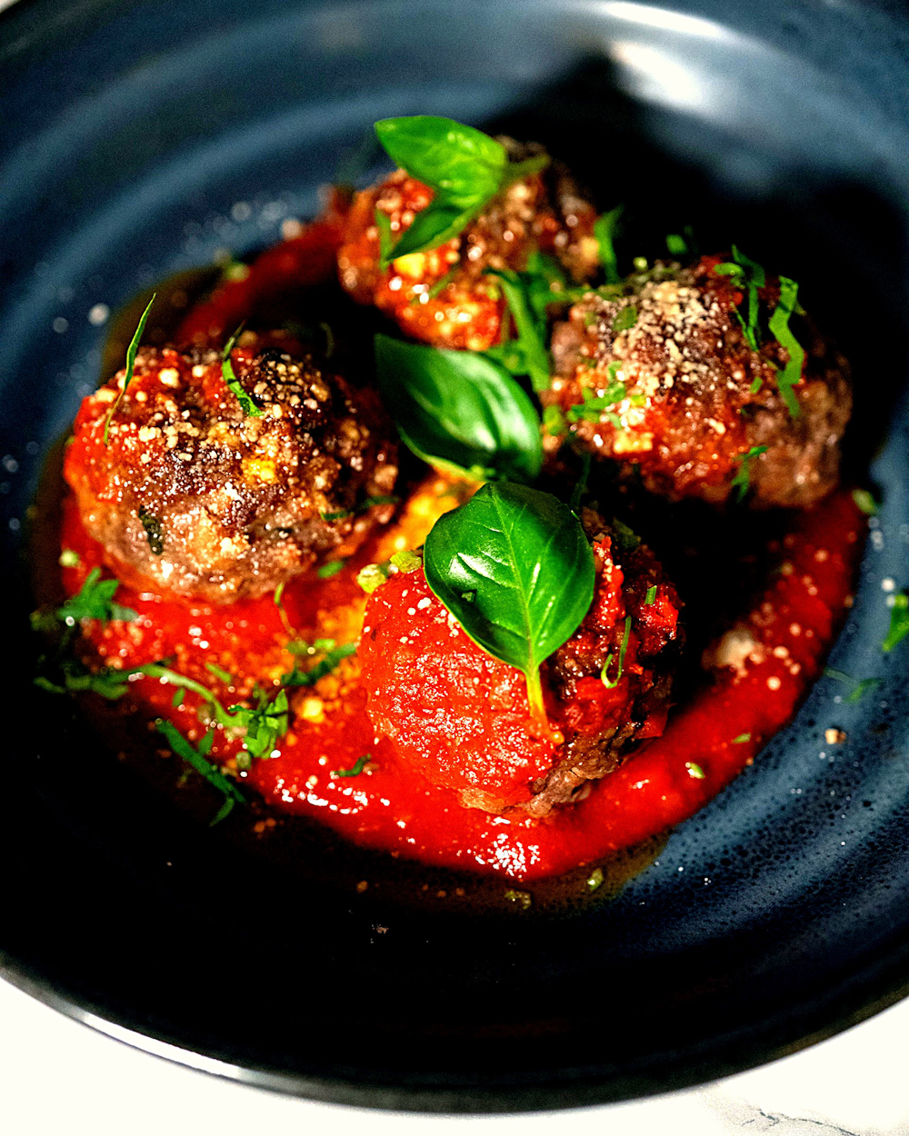 House made Polpette at Julia's in Ringwood North