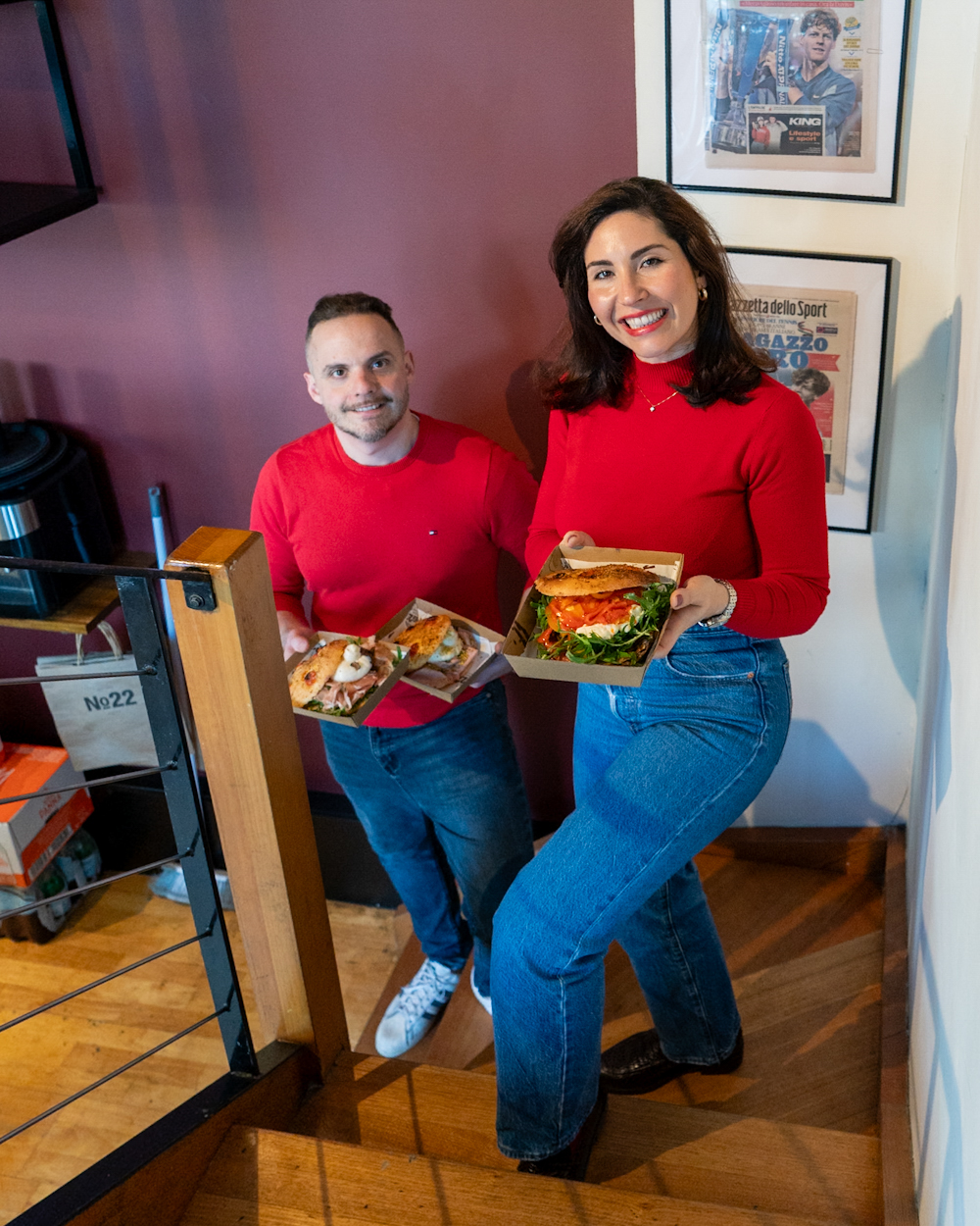 Tano and Jess from No 22 Cafe in Melbourne